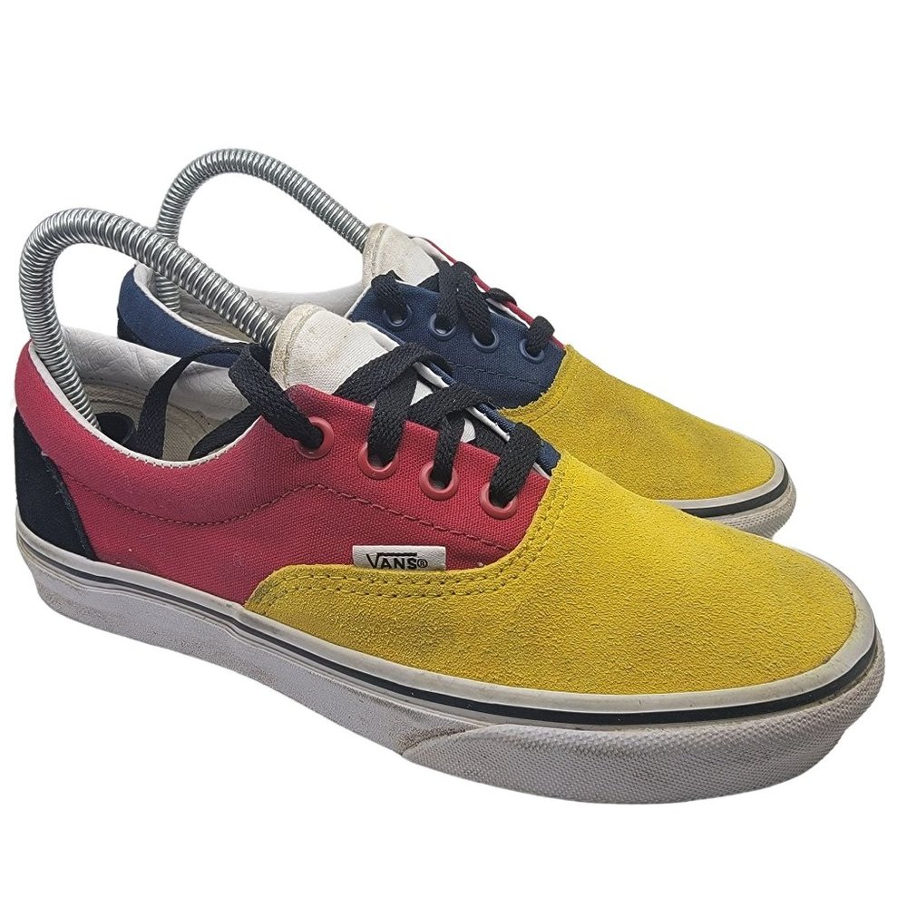 Vans Era OTW Rally Womens 7 Yellow Red Blue Suede Casual Skateboarding Shoes